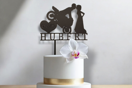 Cake Topper Motard