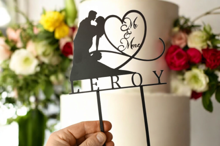 Cake Topper Coeur