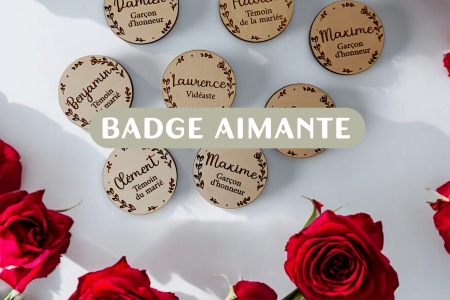 Badge aimanté