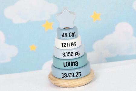 Tour à empiler Etoile bleu