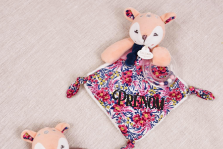  Doudou hochet a billes - Boh'aime  Faon