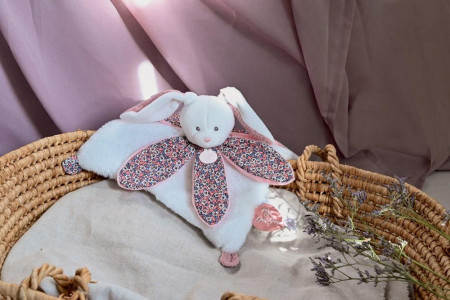 Doudou pétale - Boh'aime  Lapin rose