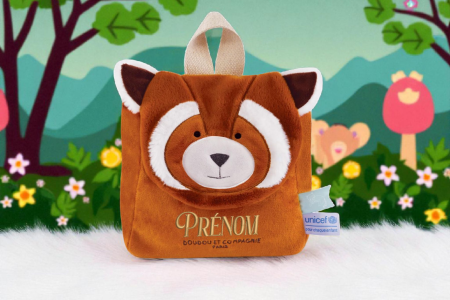  Sac à dos bébé peluche panda roux 