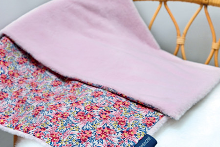 Plaid rose douceur - Boh'aime