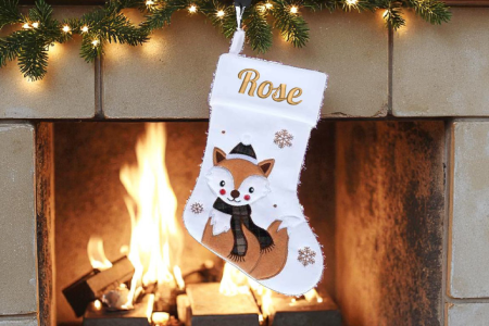 Chaussette de Noël - Renard