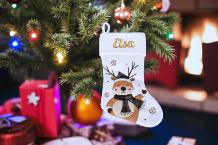 Chaussette de Noël - Cerf