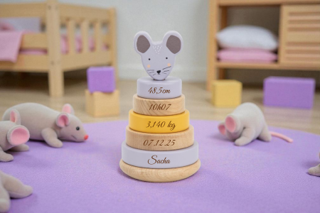 Tour à empiler - Souris - Trixie Baby