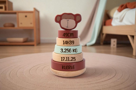 Tour à empiler - Singe - Trixie Baby