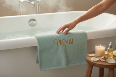 Serviette de bain personnalisé Océan