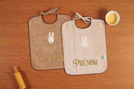 Lot de 2 Bavoirs XL - Trixie Lapin