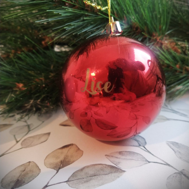 Boule De Noël Personnalisable En Acrylique - Décoration De Sapin Neuve - Sans Marque