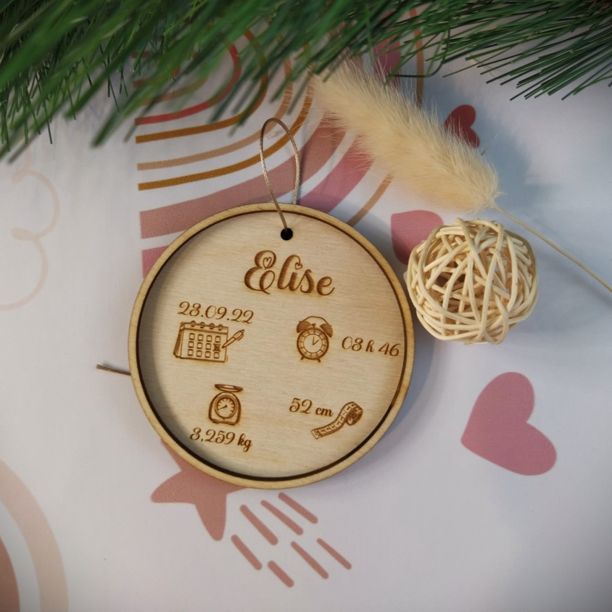 Faire Part Naissance Boule De Noel | Noel 2017