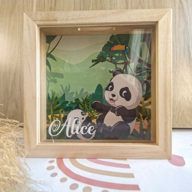 Tirelire En Bois Pour Enfants Avec Fenêtre Transparente – Forme Cochon, Design Mignon – Pour Apprendre à économiser, Décoration Chambre
