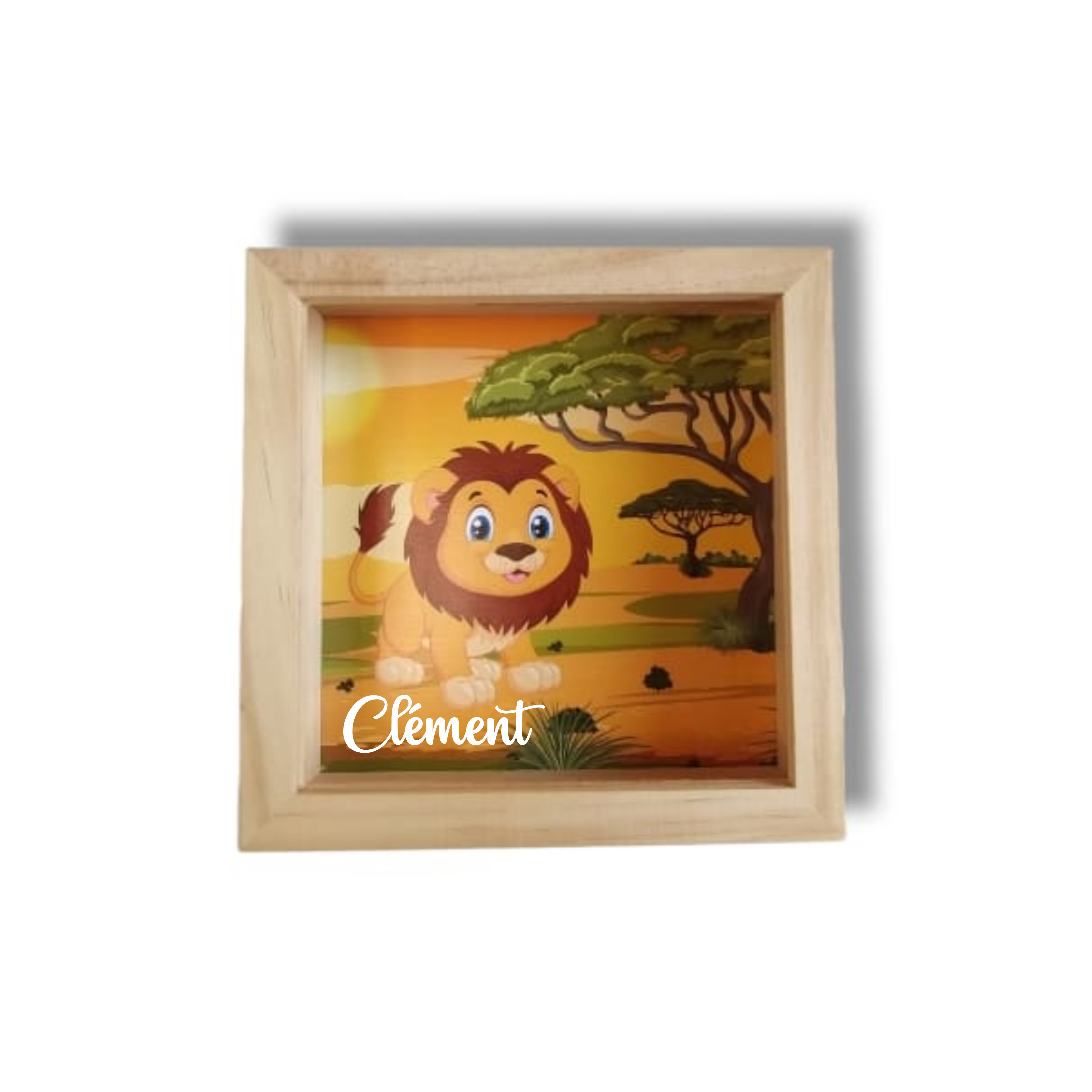 Tirelire enfant en bois personnalisée - Eléphant