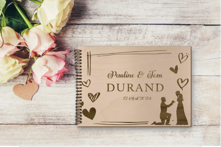 Livre d'or floral feuillage