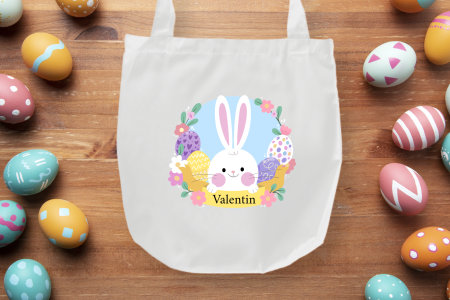 Sac tissu Couronne lapin