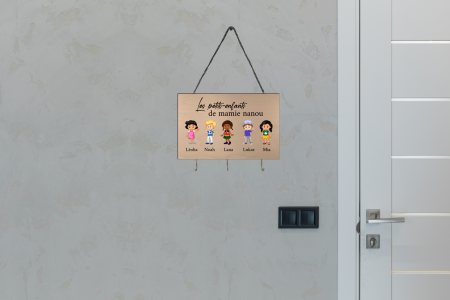 Support à clé Petit-enfants