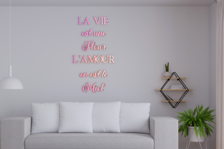 La vie est une fleur, l'amour en est le miel