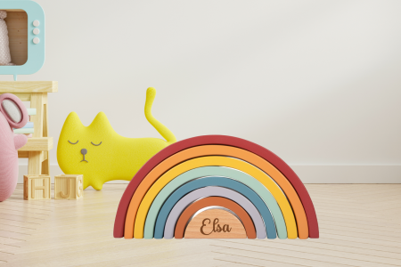 Blocs de construction en bois Arc-en-ciel