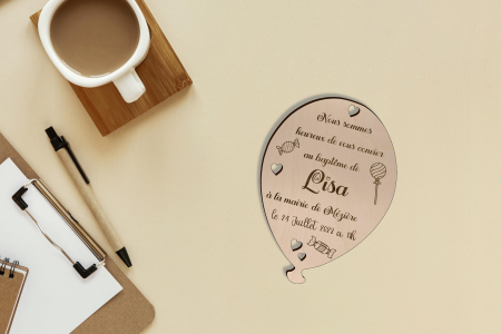 Faire-part Ballon  baudruche