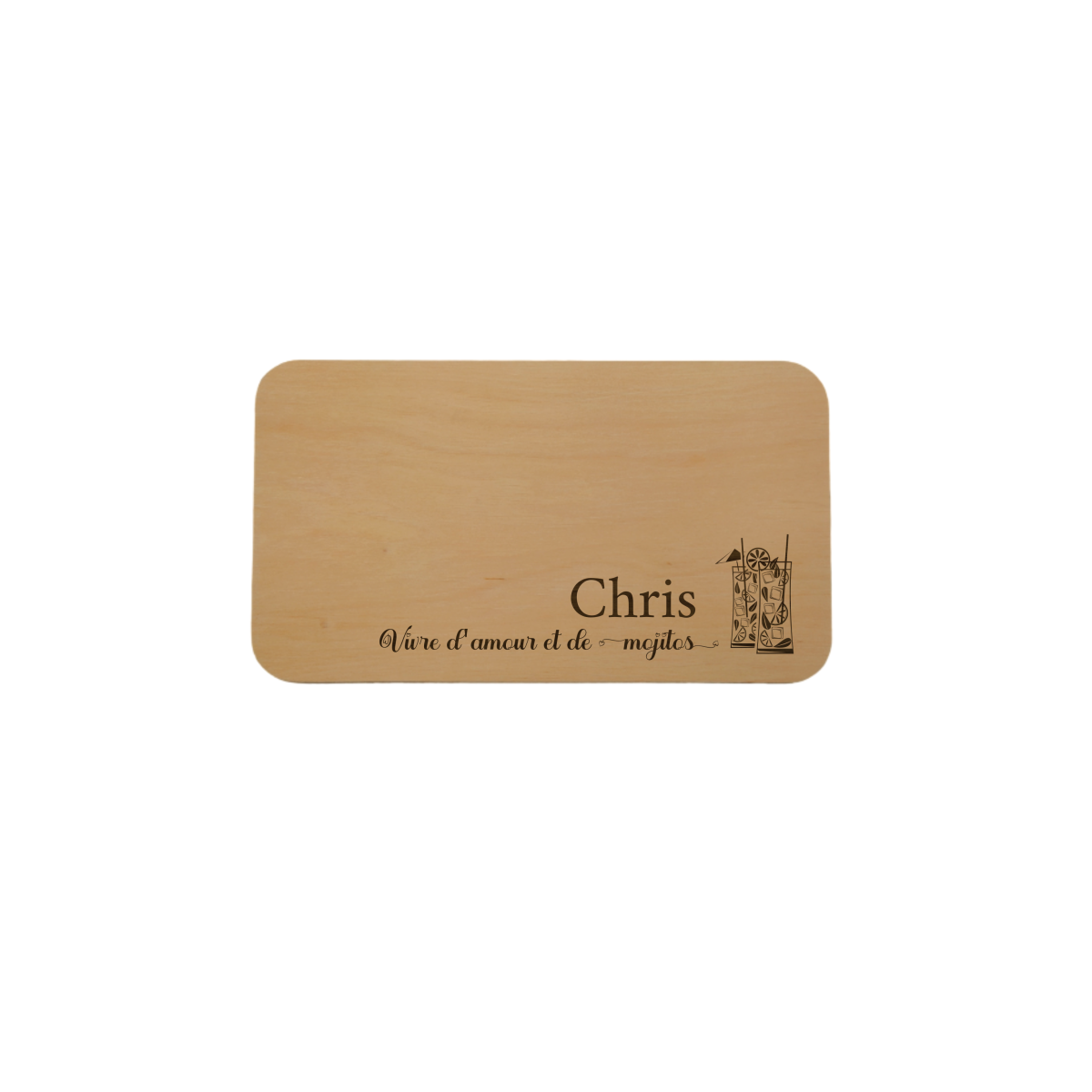 Planche à Découper Bambou AMOUR GLOIRE ET ROSÉ - Provence Arômes