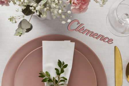 Marque place bois vieux rose