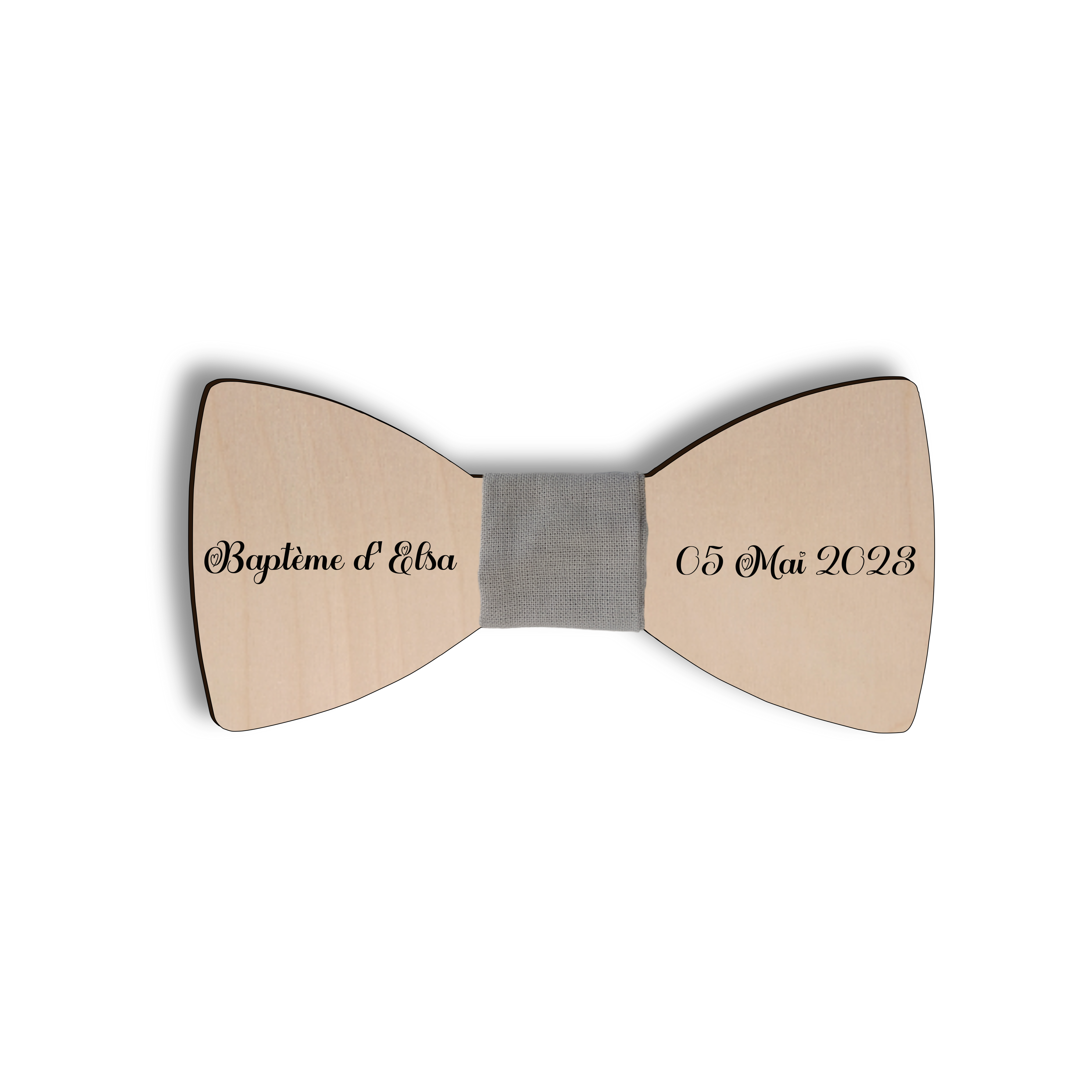 Nœud Papillon En Bois Naturel - Accessoire Élégant Pour Mariage, Soirée, Cérémonie - Style Rétro Et Unique