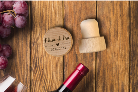 Bouchon tête en bois