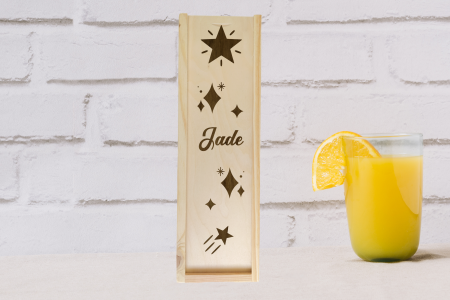 Boîte à bouteille de vin Etoiles