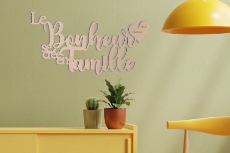 Le bonheur se crée en famille