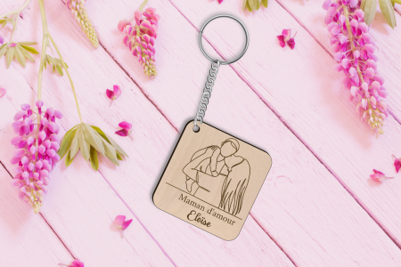 Porte-clés Maman d'Amour