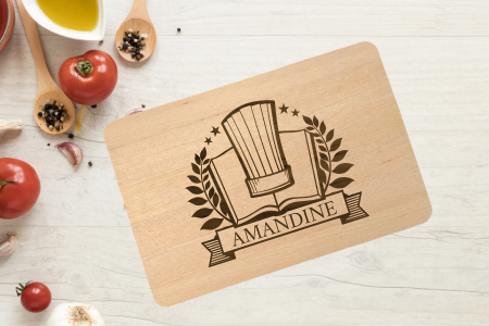 Petite planche à découper Toque