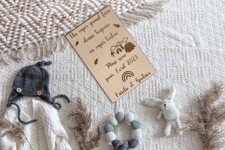 Carte annonce grossesse Arc-en-ciel