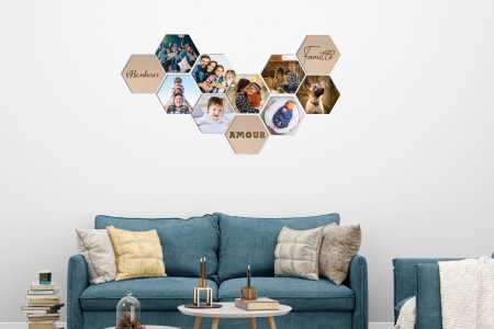 Photo Hexagonale - Lot de 3