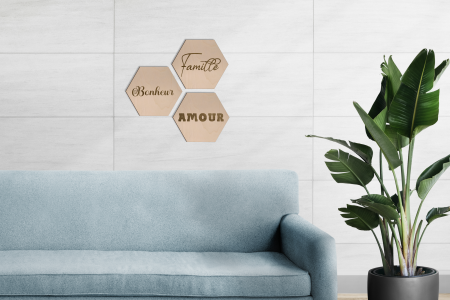 Hexagonale Mural
