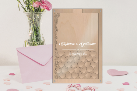 Cadre à message feuillage