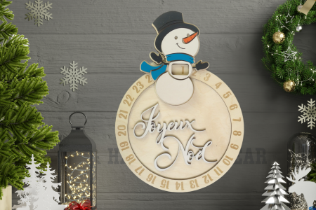 Calendrier de l'avent - Bonhomme de Neige