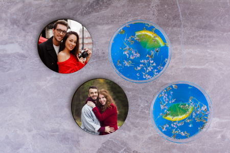 Sous-verres Photo Rond